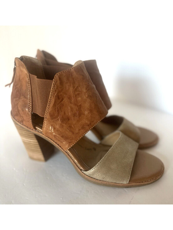 Sofft Shoes - Sofft Pierz Women's Brown Heeled Sandals 9.5 Buckle Block Heel Comfort Shoes
